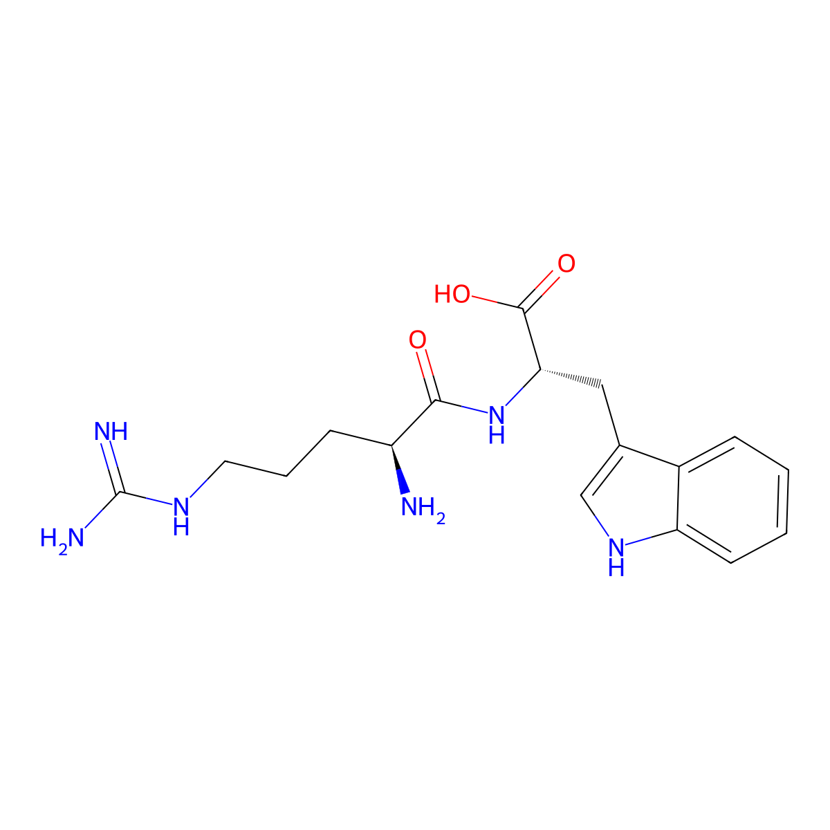 Arg-Trp molecular structure, CAS 25615-38-7