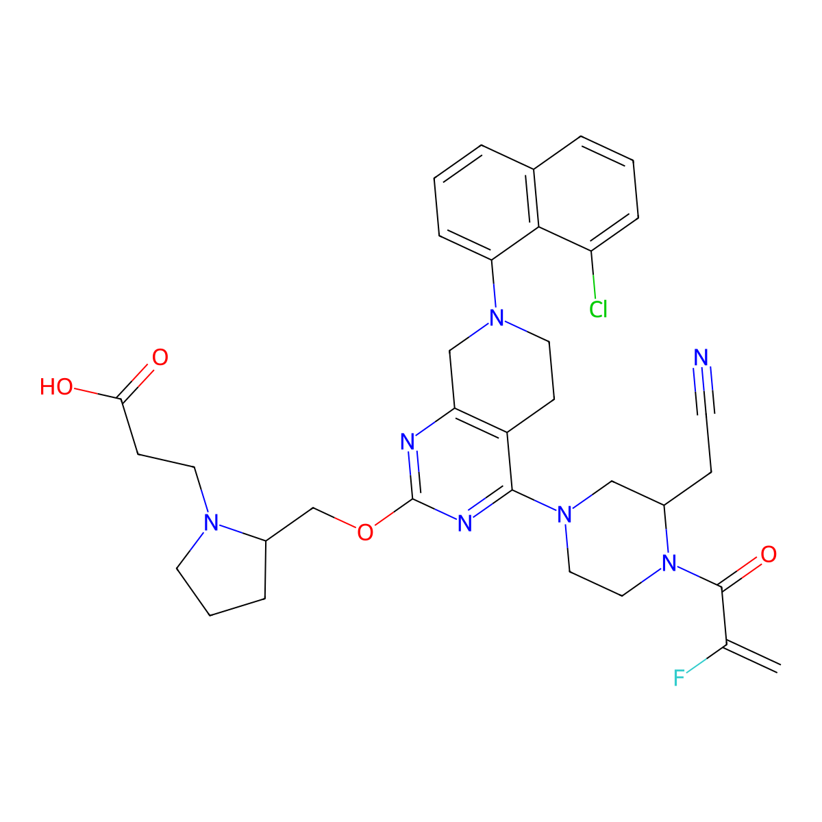 MRTX849 acid molecular structure, CAS 2561529-96-0