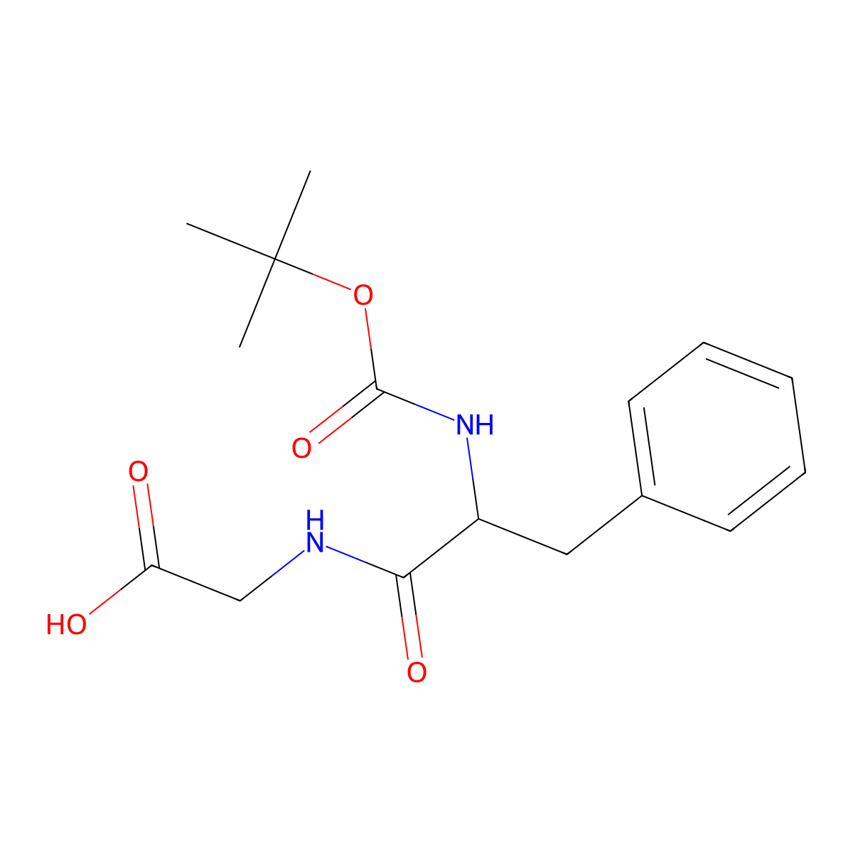 Boc-Phe-Gly-OH molecular structure, CAS 25616-33-5
