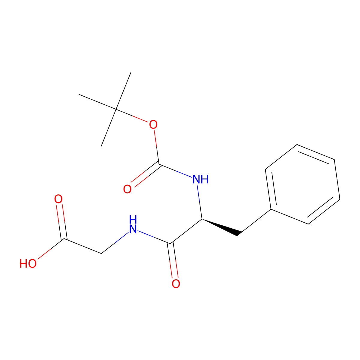 Boc-Phe-Gly-OH molecular structure, CAS 25616-33-5