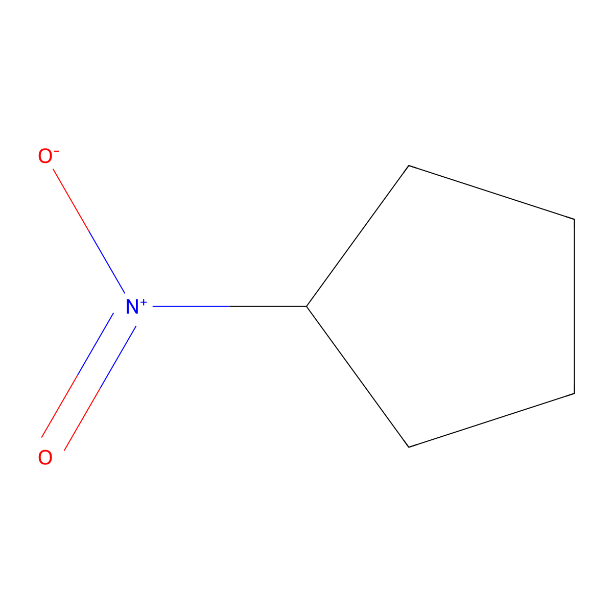 Nitrocyclopentane molecular structure, CAS 2562-38-1