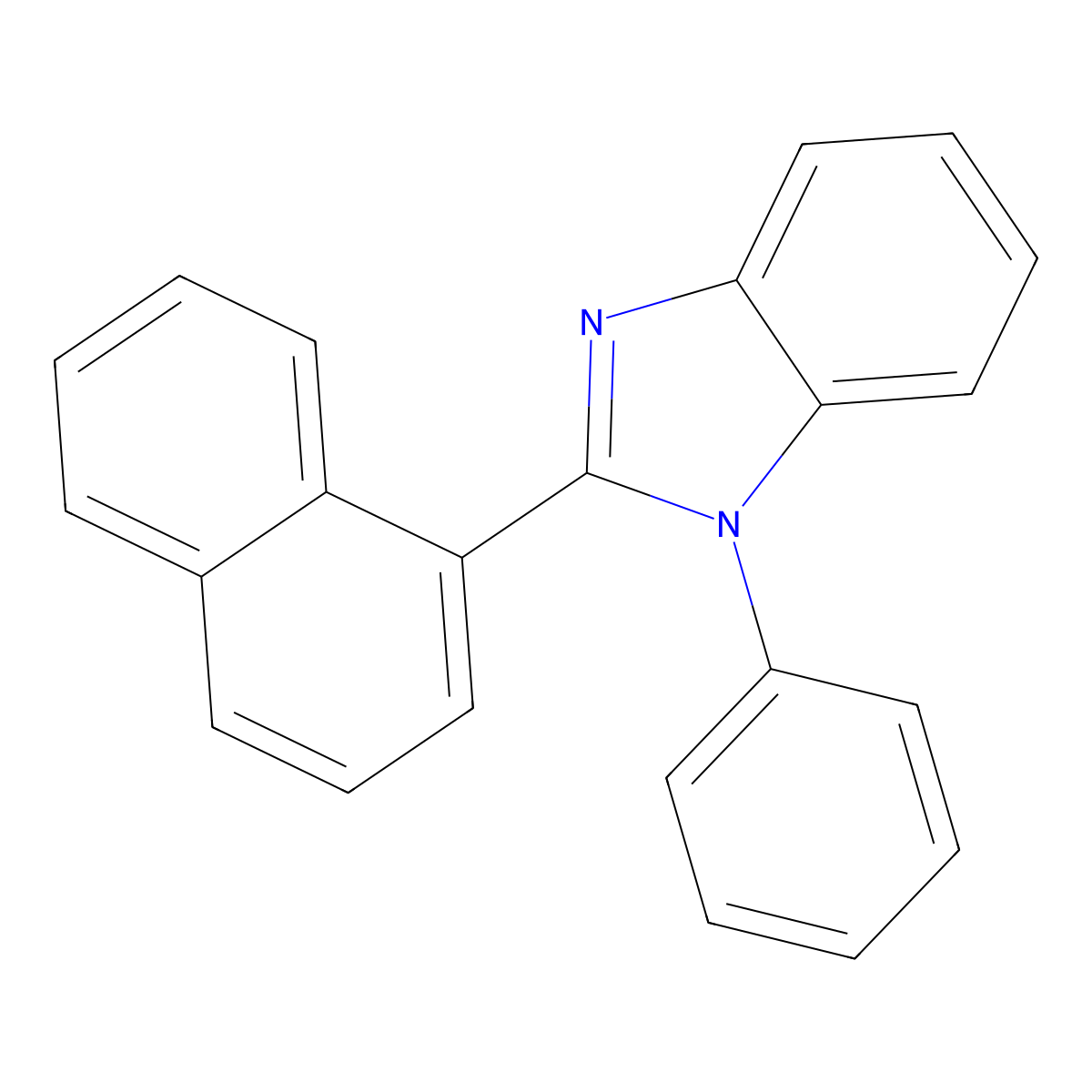 2-(Naphthalen-1-yl)-1-phenyl-1H-benzo[d]imidazole molecular structure, CAS 2562-84-7
