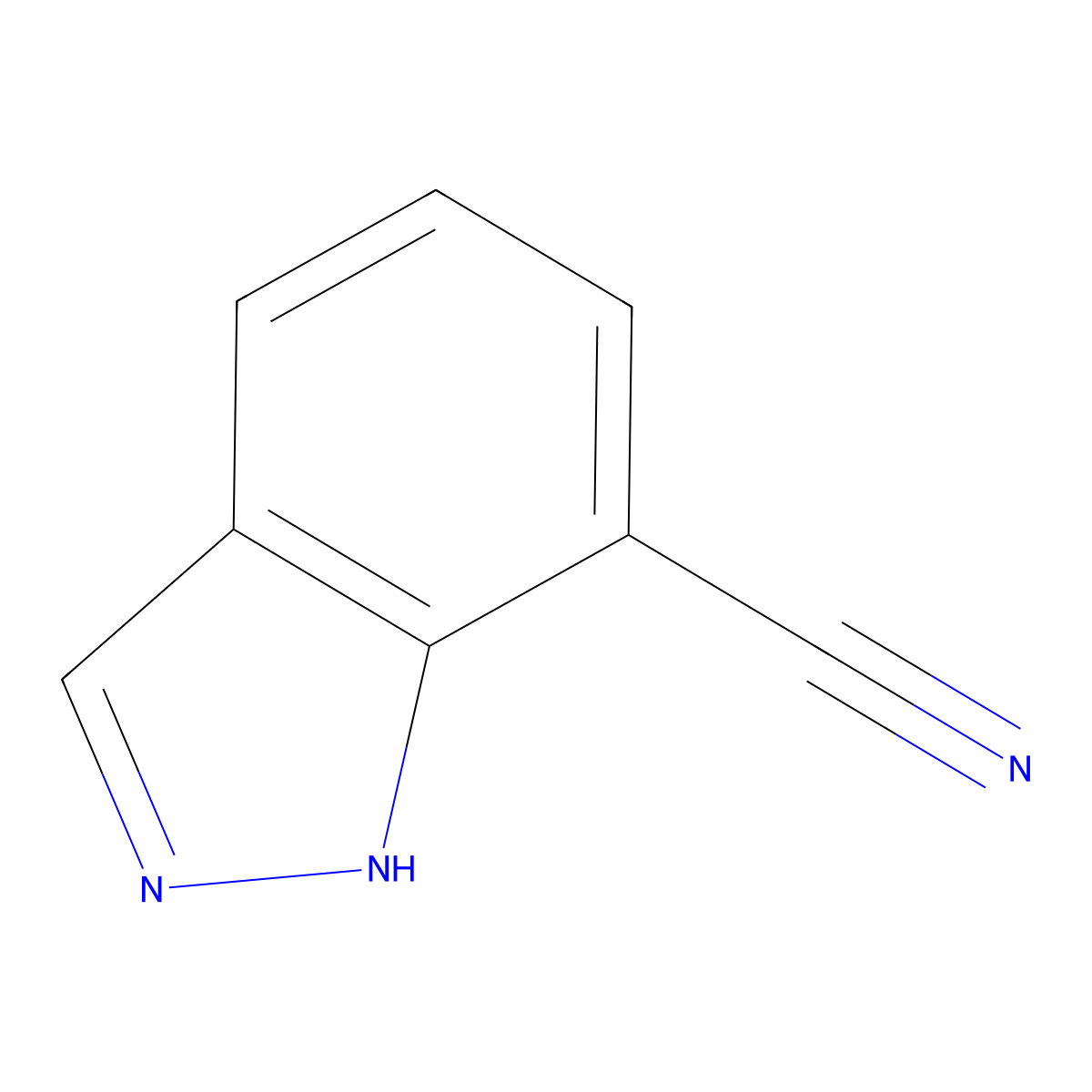1H-Indazole-7-carbonitrile molecular structure, CAS 256228-64-5