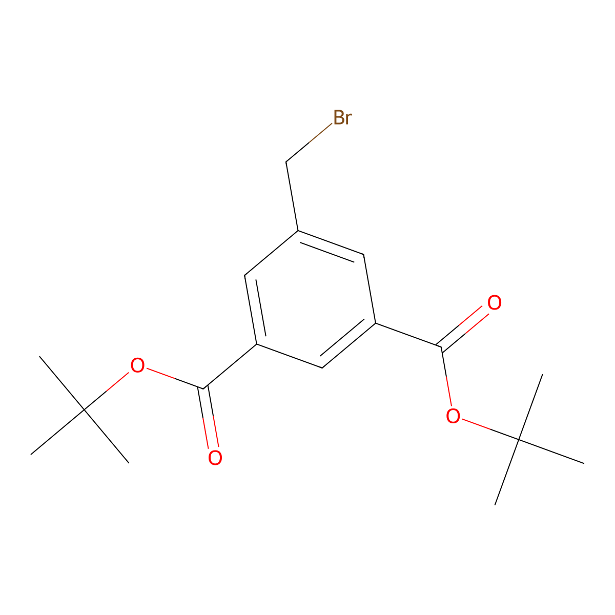 Di-tert-butyl 5-(bromomethyl)isophthalate molecular structure, CAS 256241-23-3