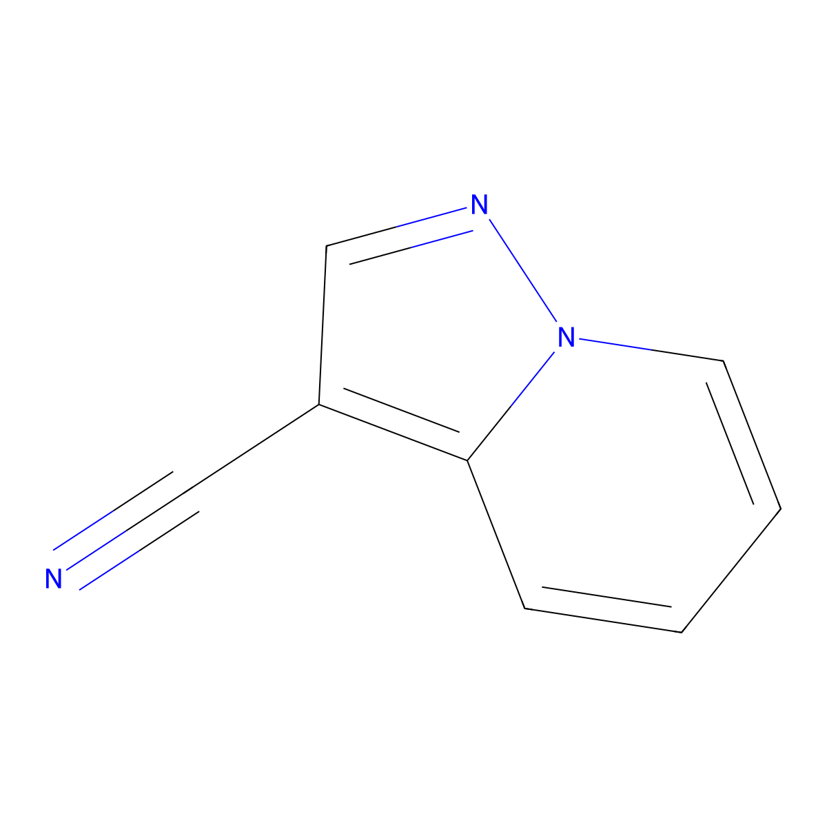 Pyrazolo[1,5-A]pyridine-3-carbonitrile molecular structure, CAS 25627-89-8