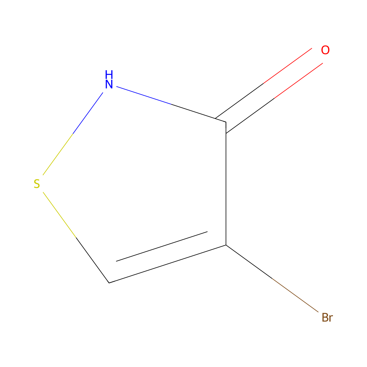 4-Bromo-1,2-thiazol-3-ol molecular structure, CAS 25629-52-1