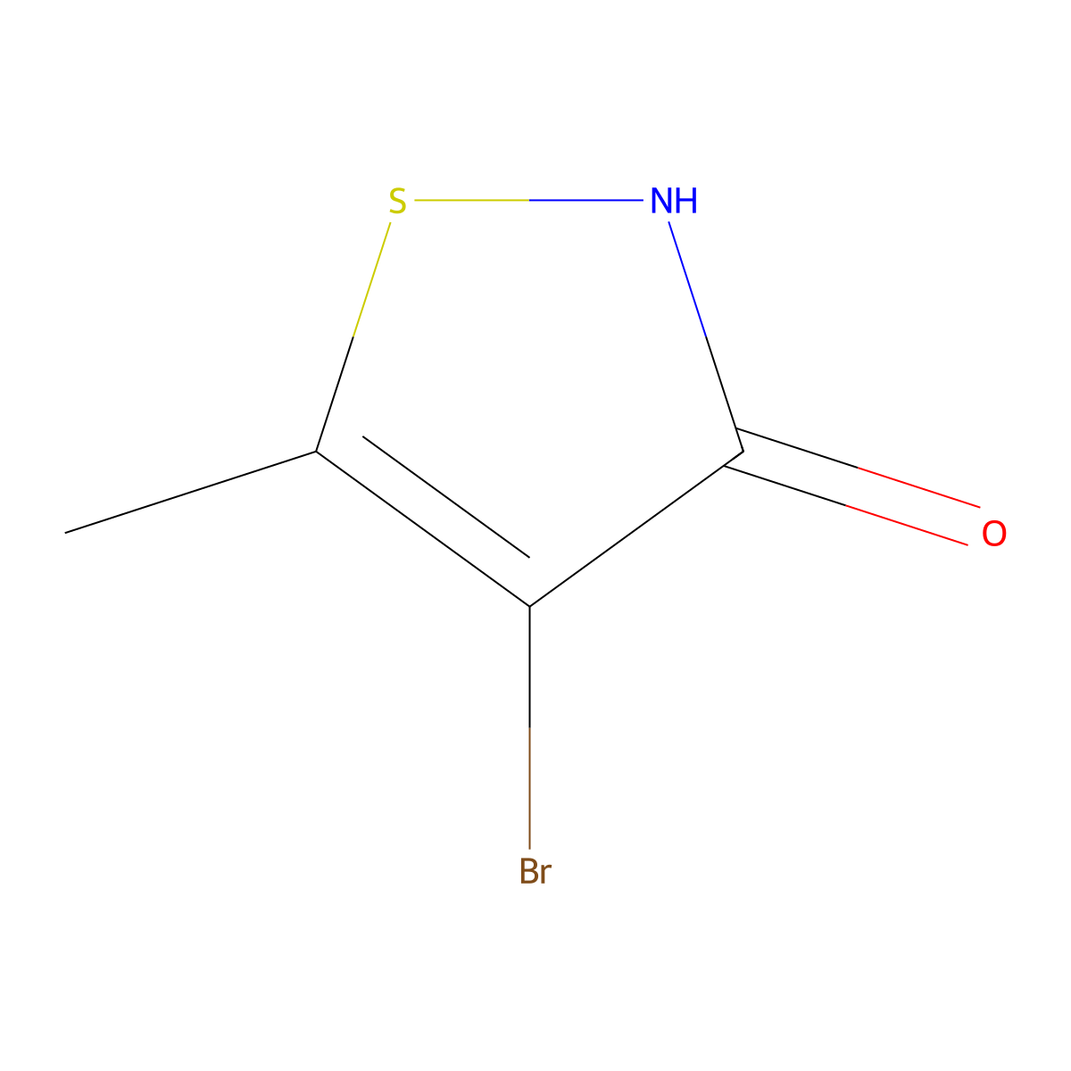 4-Bromo-5-methyl-1,2-thiazol-3-ol molecular structure, CAS 25629-53-2