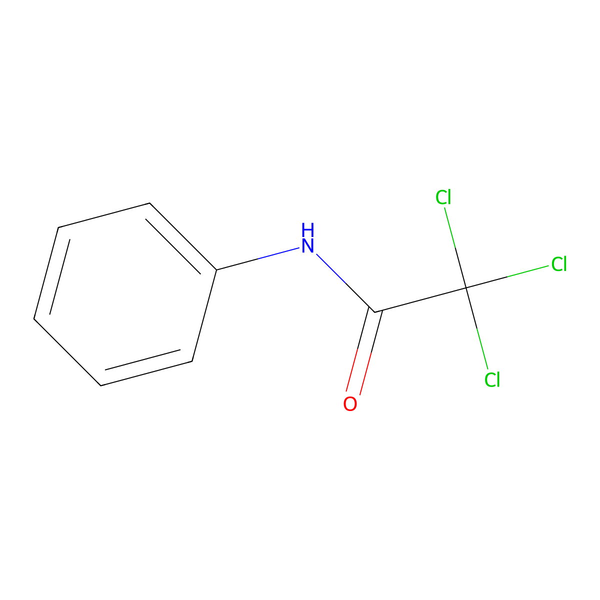 Acetamide, 2,2,2-trichloro-N-phenyl- molecular structure, CAS 2563-97-5