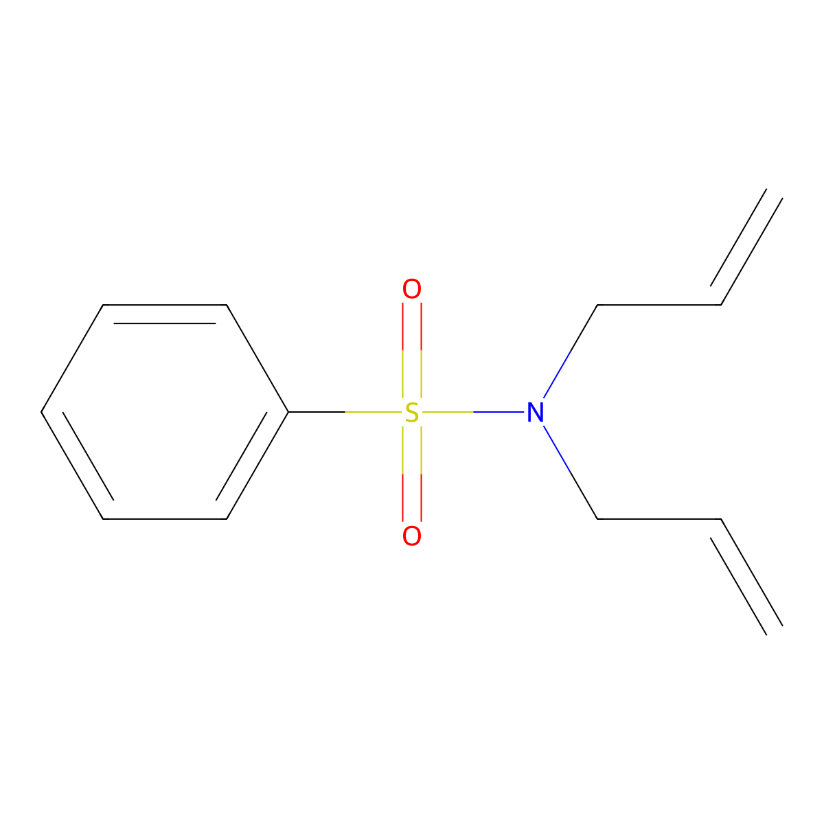 n,n-Diallylbenzenesulfonamide molecular structure, CAS 25630-24-4