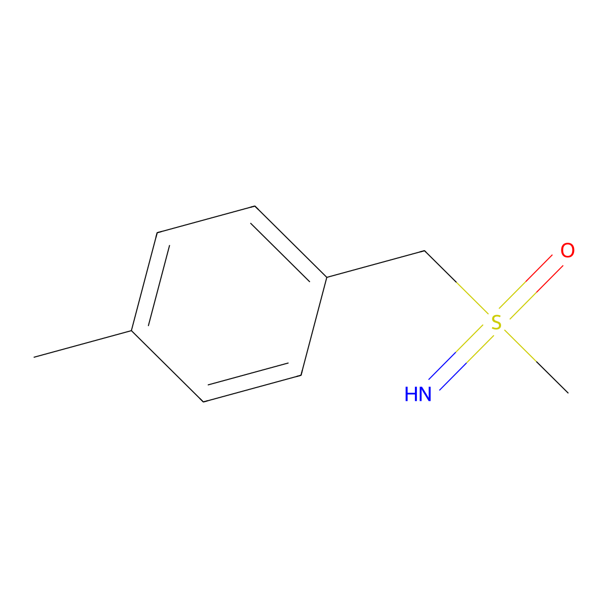 1-Methyl-4-((S-methylsulfonimidoyl)methyl)benzene molecular structure, CAS 2563272-78-4