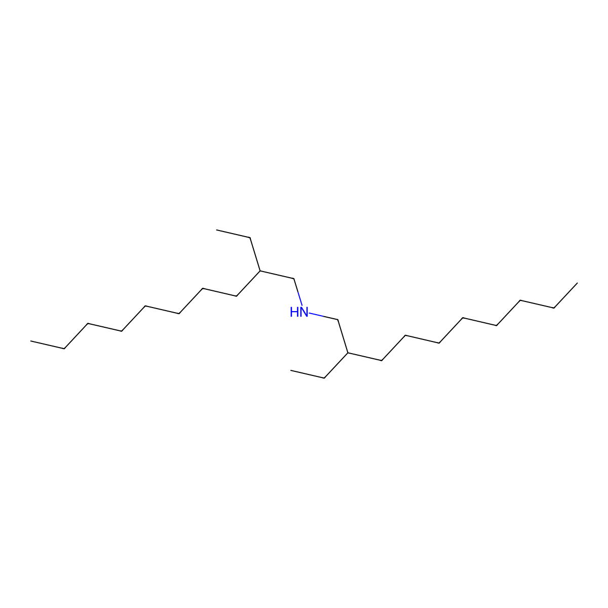 2-ethyl-N-(2-ethyldecyl)decan-1-amine molecular structure, CAS 2563414-60-6