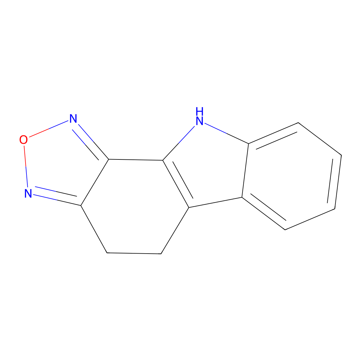 5,10-dihydro-4H-[1,2,5]oxadiazolo[3,4-a]carbazole molecular structure, CAS 256348-46-6