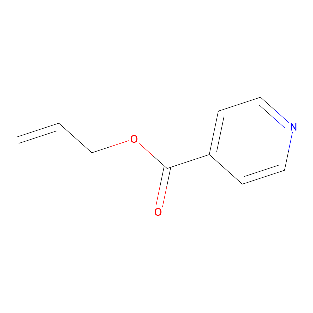 Allyl Isonicotinate molecular structure, CAS 25635-24-9