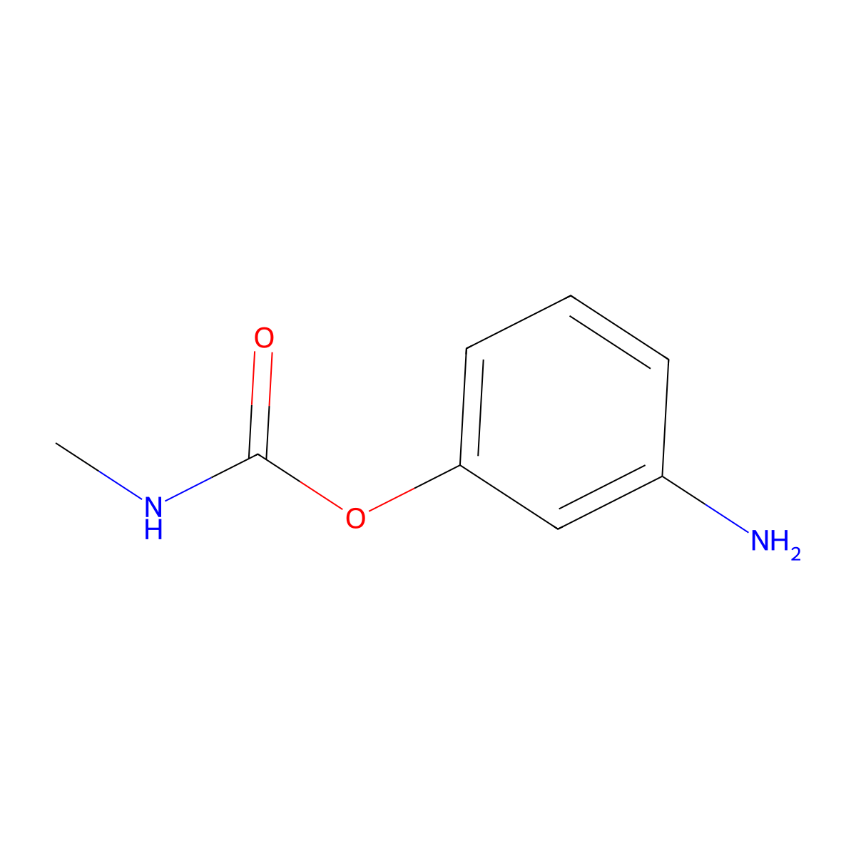 3-aminophenyl N-methylcarbamate molecular structure, CAS 25635-94-3