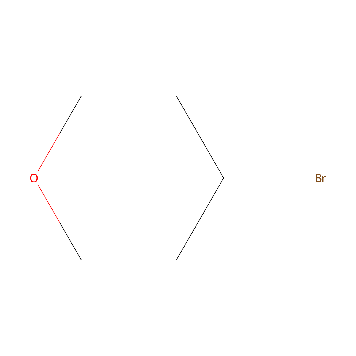 4-Bromotetrahydropyran molecular structure, CAS 25637-16-5