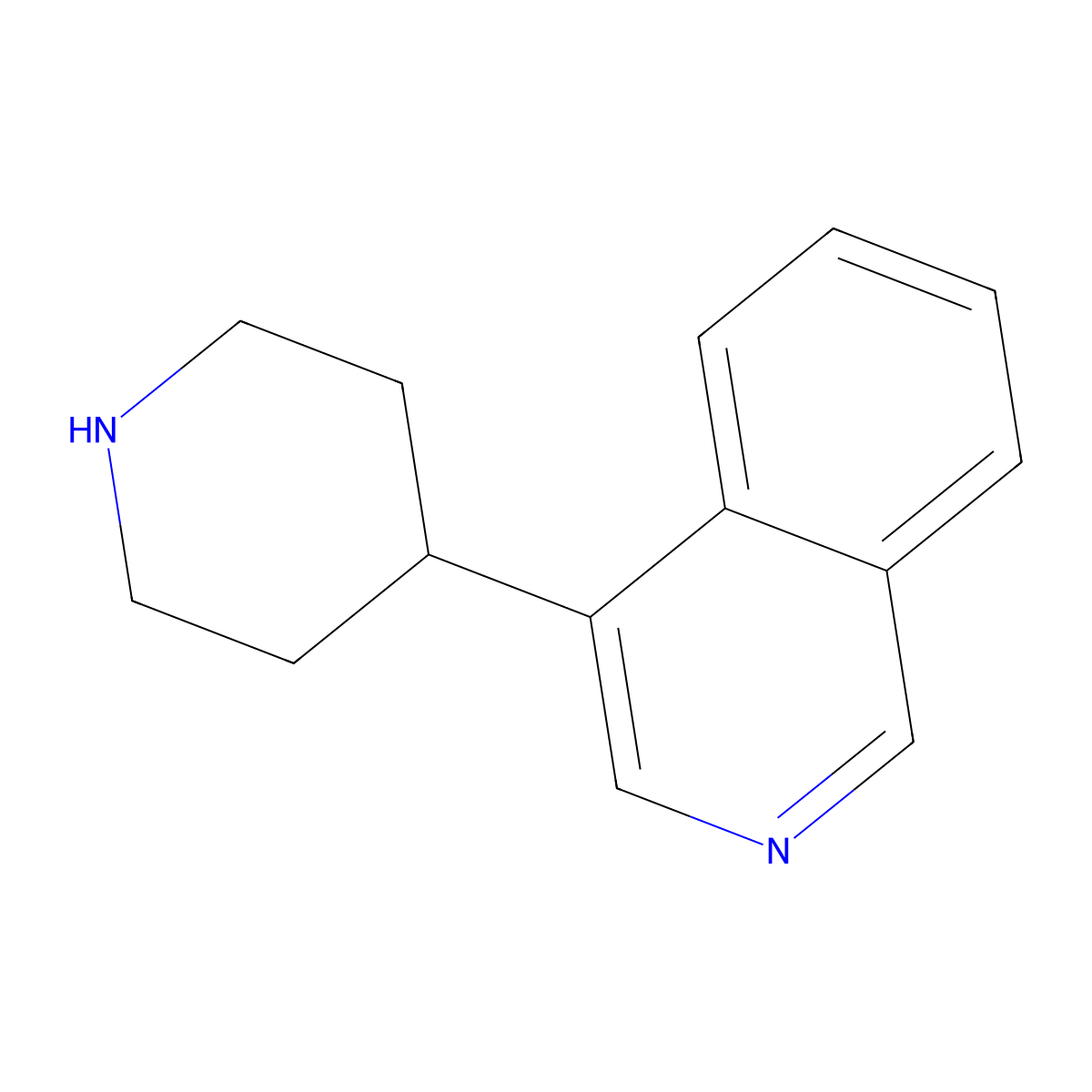 4-(Piperidin-4-yl)isoquinoline molecular structure, CAS 256372-14-2