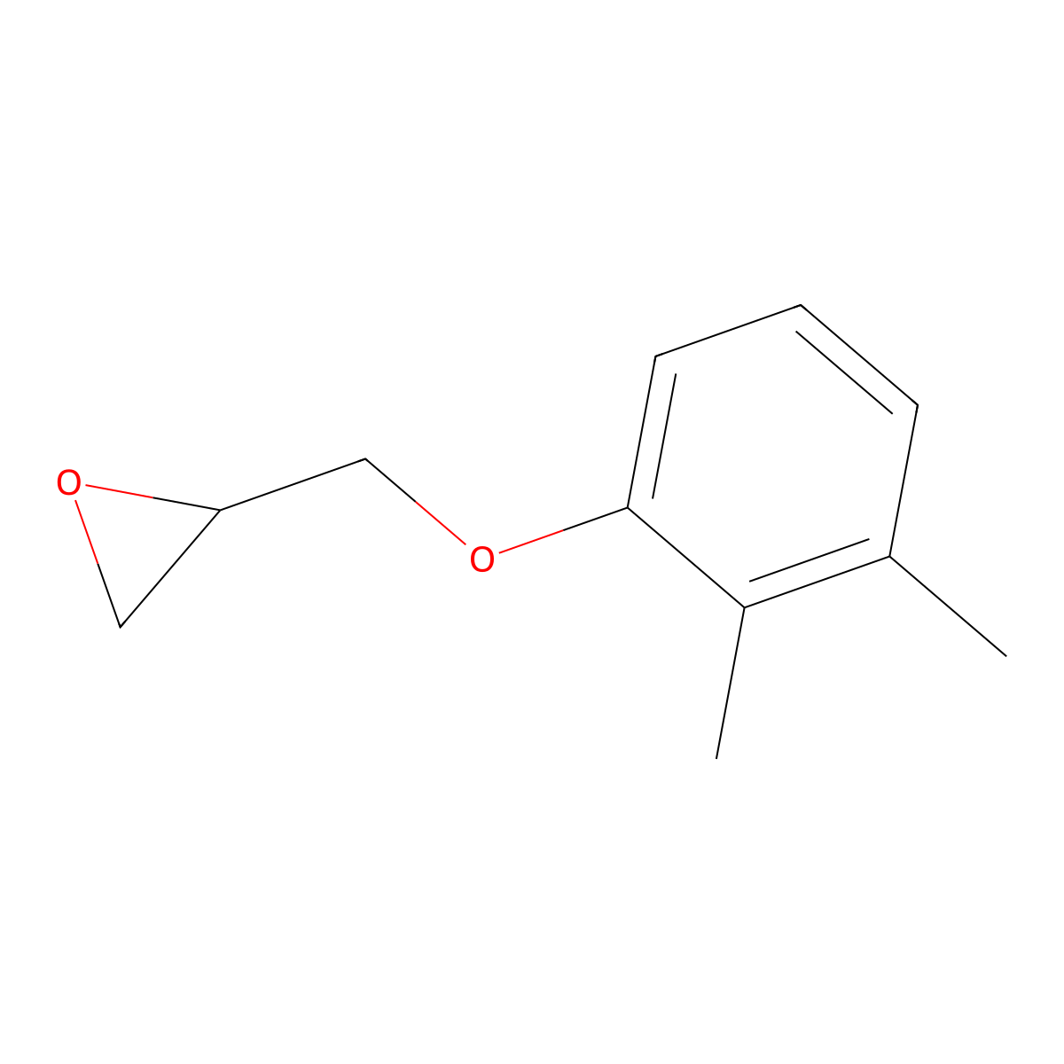 Oxirane, [(2,3-dimethylphenoxy)methyl]-, (2S)- molecular structure, CAS 256372-73-3