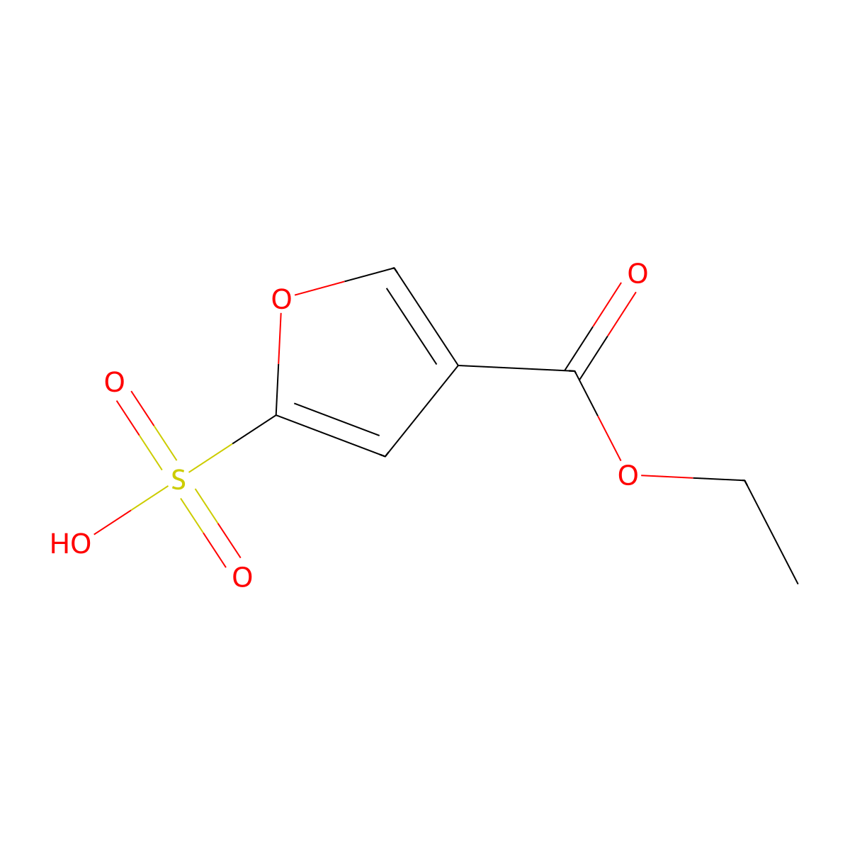 3-Ethyl 5-sulfo-3-furancarboxylate molecular structure, CAS 256373-92-9