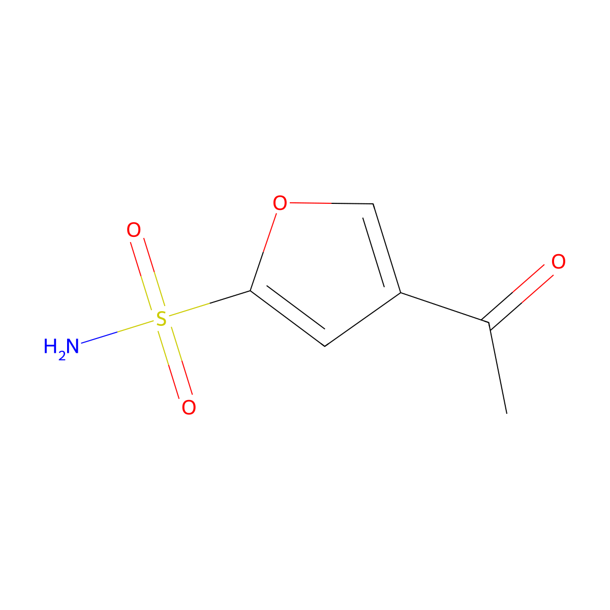 4-Acetylfuran-2-sulfonamide molecular structure, CAS 256373-95-2