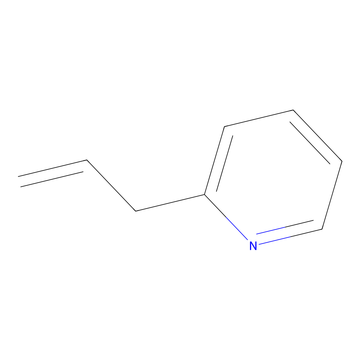 2-(2-Propen-1-yl)pyridine molecular structure, CAS 25638-00-0