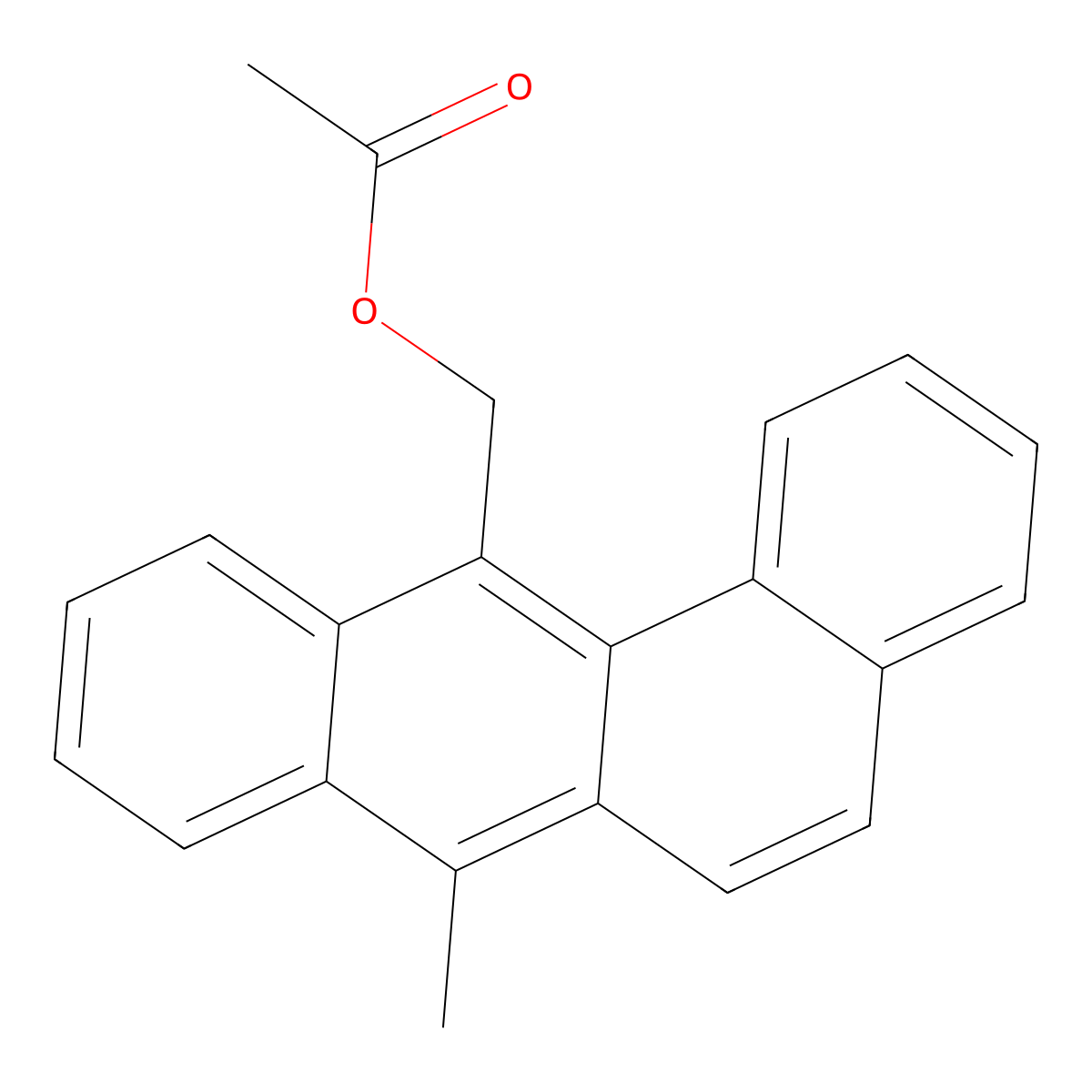 12-Acetoxymethyl-7-methylbenz(a)anthracene molecular structure, CAS 2564-64-9