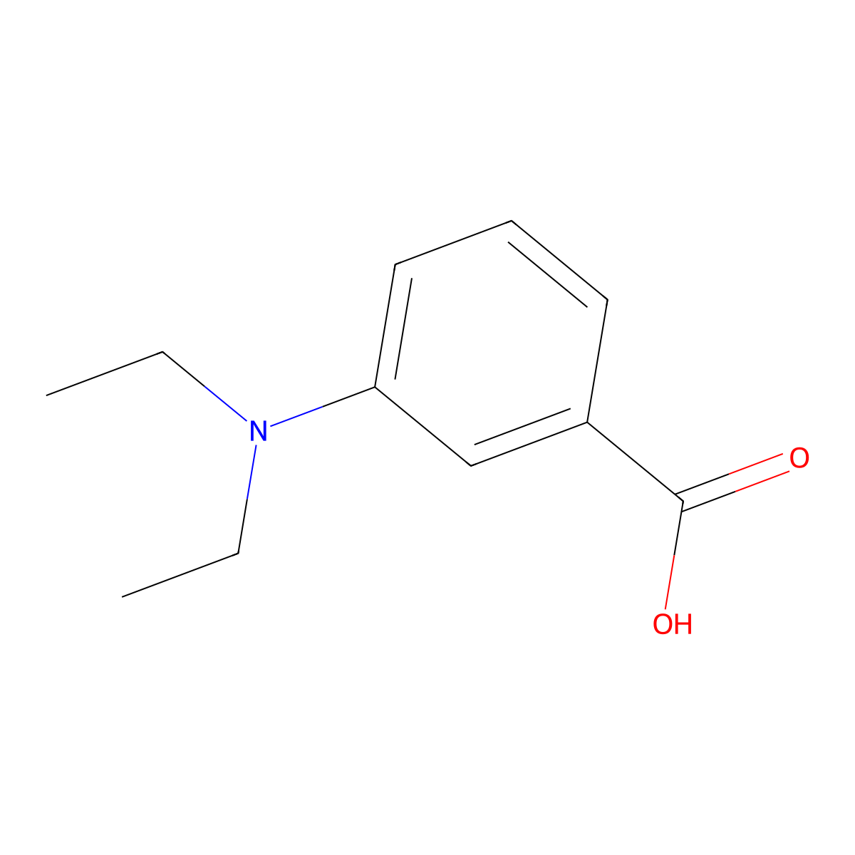 3-(Diethylamino)benzoic acid molecular structure, CAS 25642-60-8