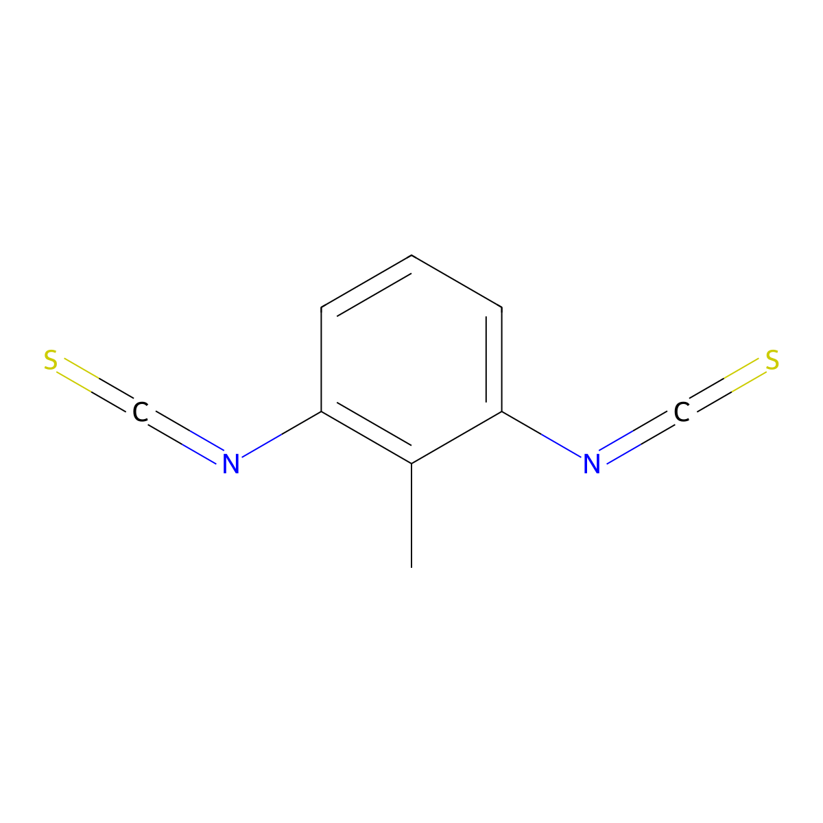 Tolylene-2,6-diisothiocyanate molecular structure, CAS 25642-63-1