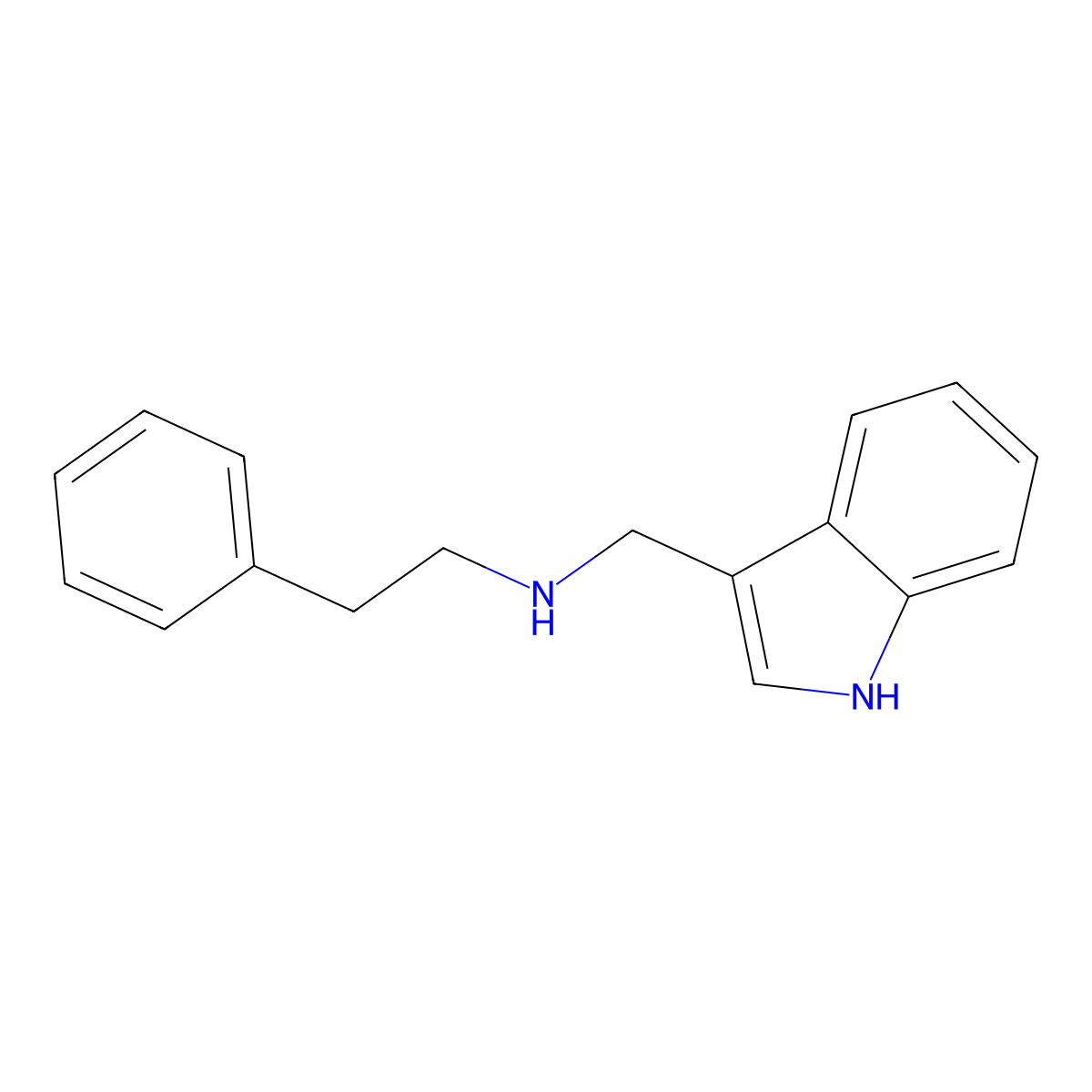 N-((1H-Indol-3-yl)methyl)-2-phenylethanamine molecular structure, CAS 256440-49-0