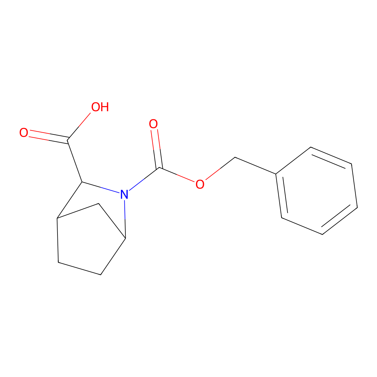 2-[(Benzyloxy)carbonyl]-2-azabicyclo[2.2.1]heptane-3-carboxylic acid molecular structure, CAS 256446-64-7