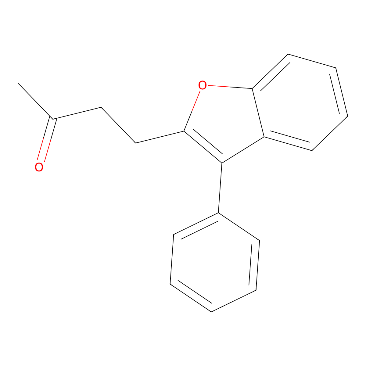4-(3-Phenyl-1-benzofuran-2-yl)butan-2-one molecular structure, CAS 256450-31-4