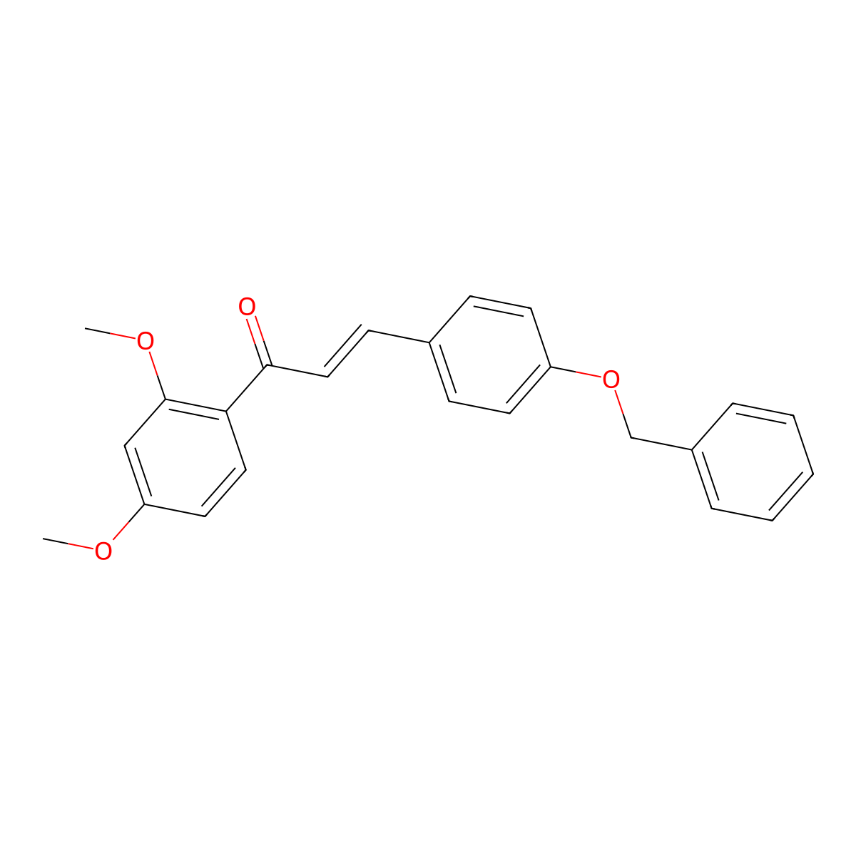 3-[4-(Benzyloxy)phenyl]-1-(2,4-dimethoxyphenyl)prop-2-en-1-one molecular structure, CAS 256457-60-0