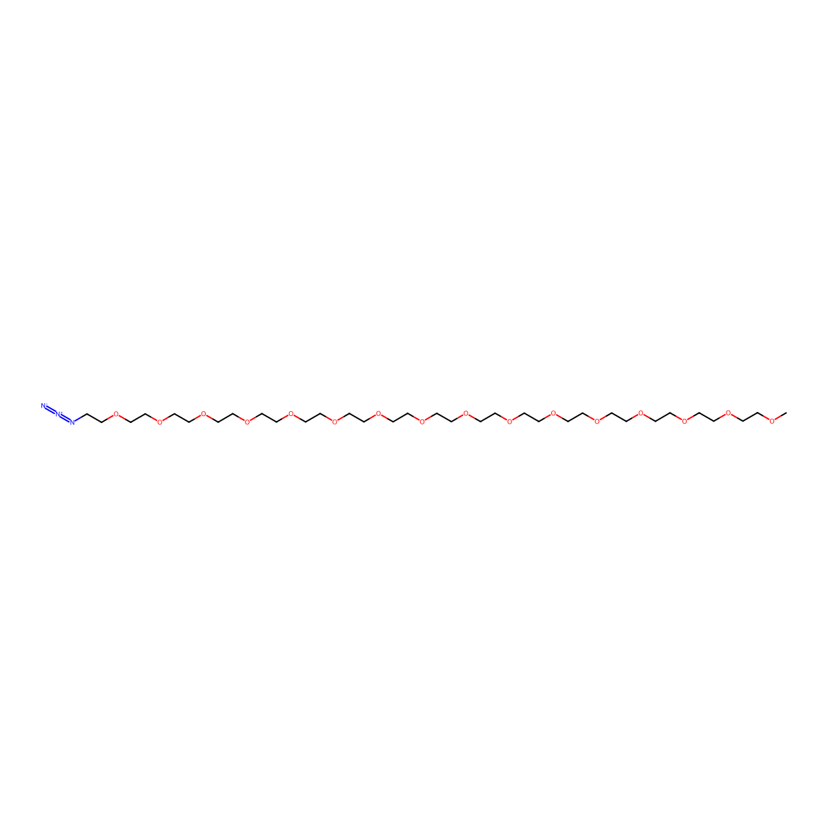 m-PEG16-azide molecular structure, CAS 2564606-73-9