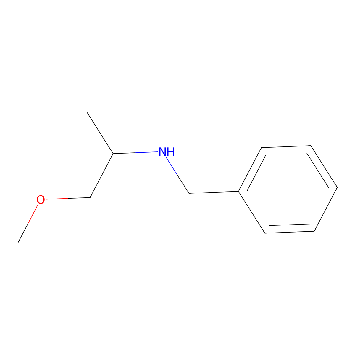 Benzyl(1-methoxypropan-2-yl)amine molecular structure, CAS 256473-98-0