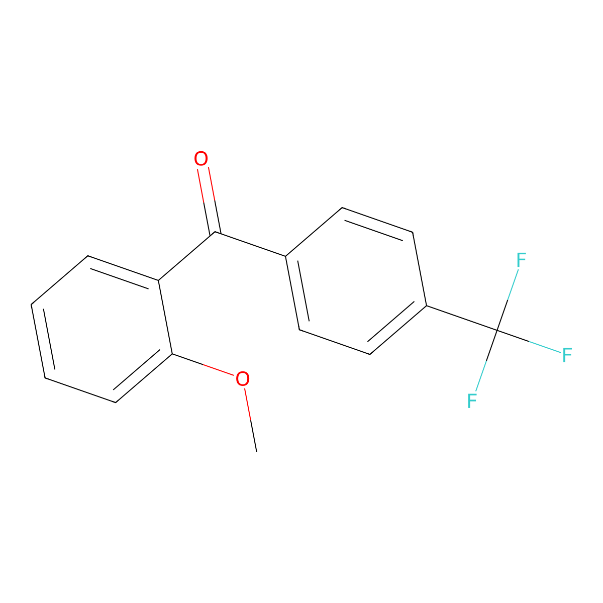 2-Methoxy-4'-trifluoromethylbenzophenone molecular structure, CAS 256475-07-7