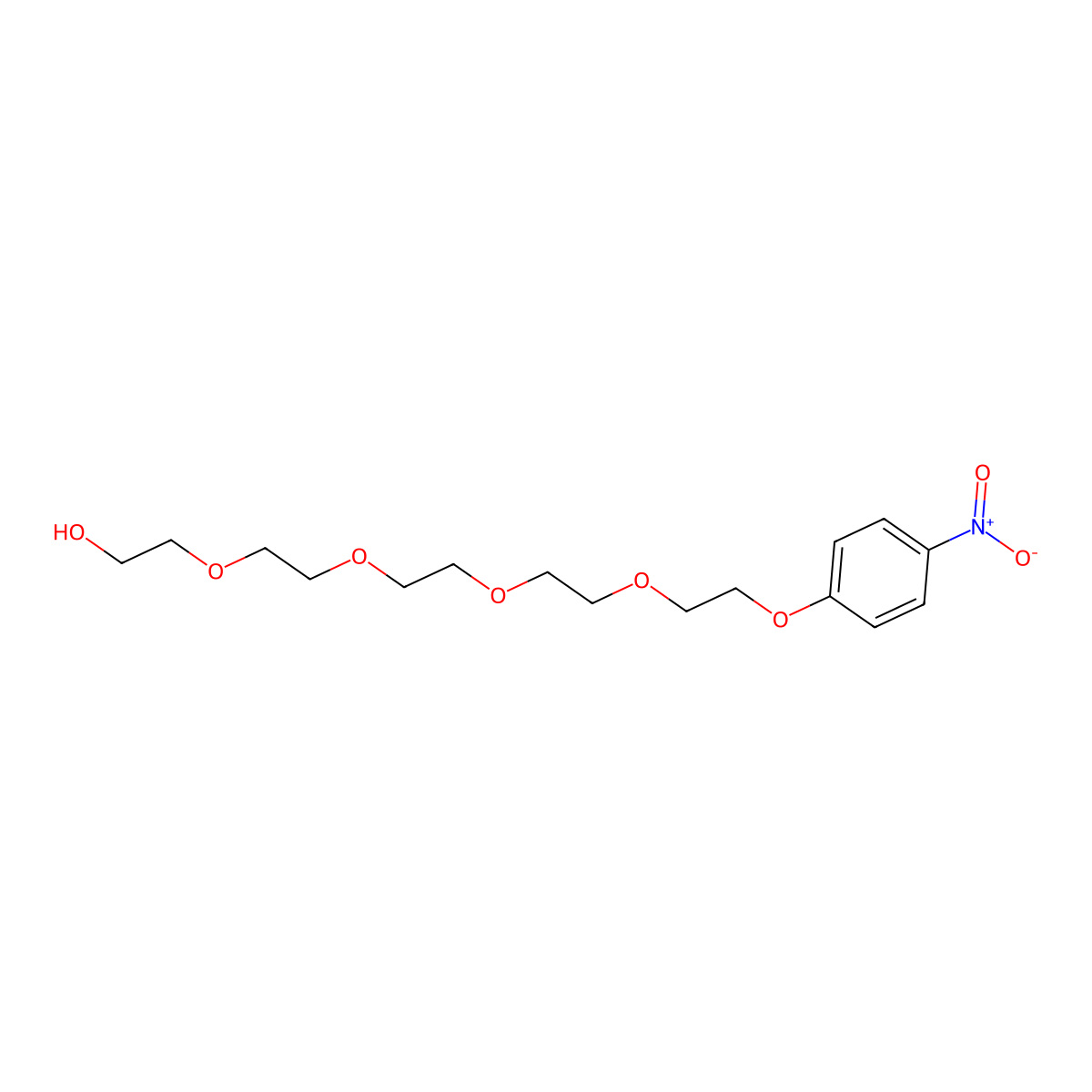 14-(4-Nitrophenoxy)-3,6,9,12-tetraoxatetradecan-1-ol molecular structure, CAS 256479-09-1