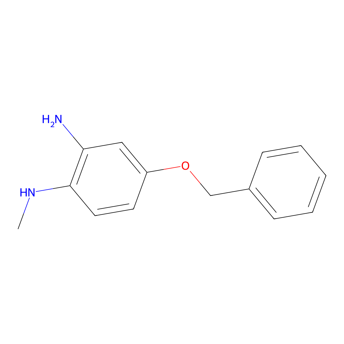4-(Benzyloxy)-N1-methylbenzene-1,2-diamine molecular structure, CAS 256493-34-2