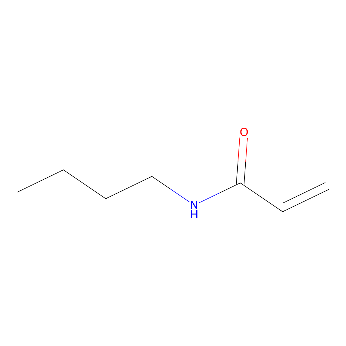 n-Butyl-2-propenamide molecular structure, CAS 2565-18-6