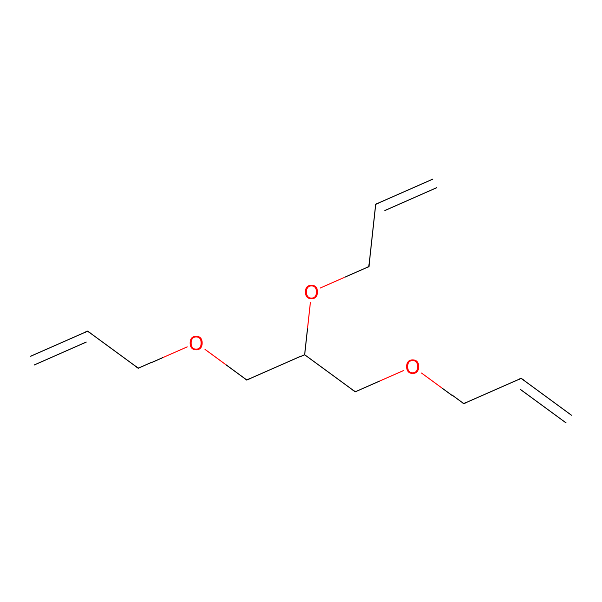 3,3',3''-(1,2,3-Propanetriyltris(oxy))trispropene molecular structure, CAS 2565-21-1