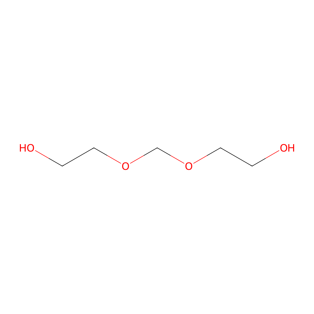 Ethanol, 2,2'-(methylenebis(oxy))bis- molecular structure, CAS 2565-36-8