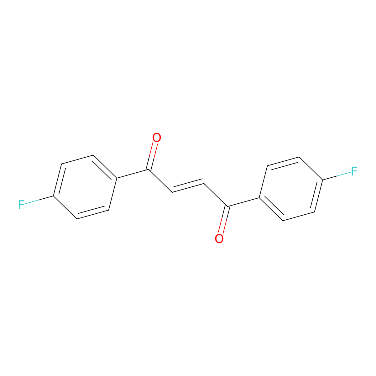 1,4-Bis(4-fluorophenyl)but-2-ene-1,4-dione molecular structure, CAS 25650-13-9