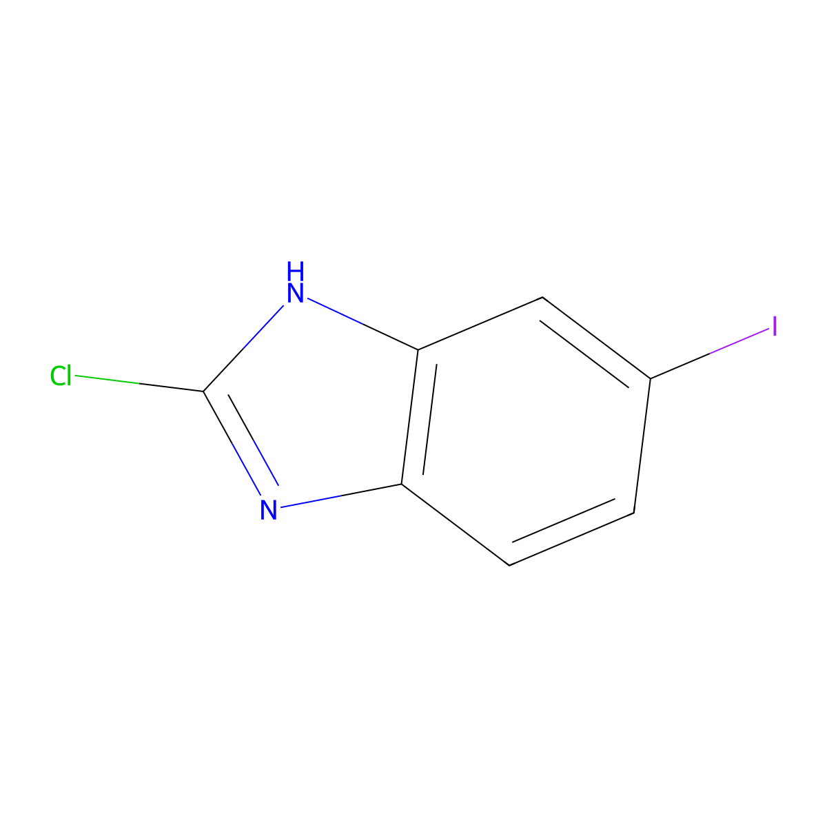 2-Chloro-5-iodo-1H-benzo[d]imidazole molecular structure, CAS 256518-97-5