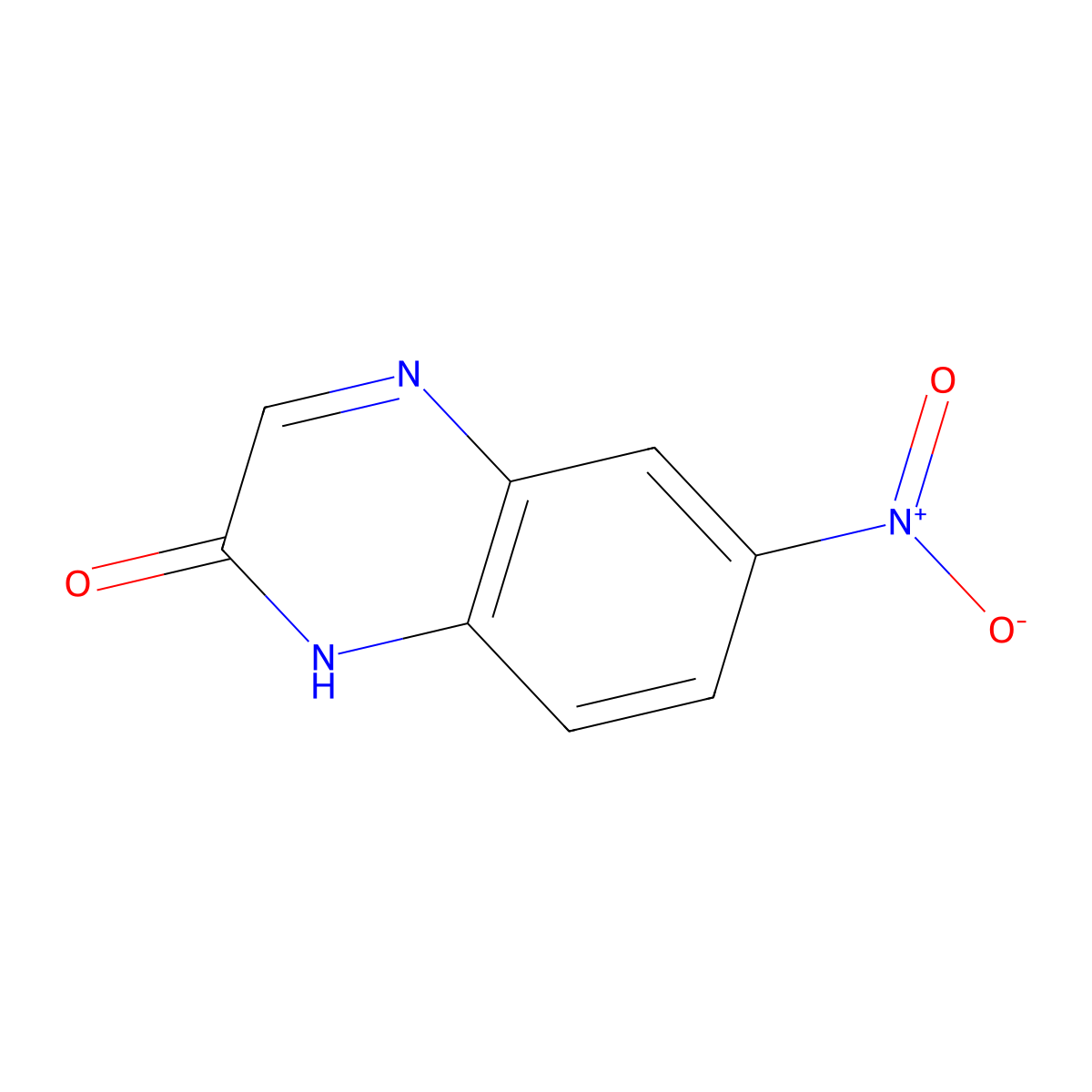 6-Nitroquinoxalin-2-one molecular structure, CAS 25652-34-0