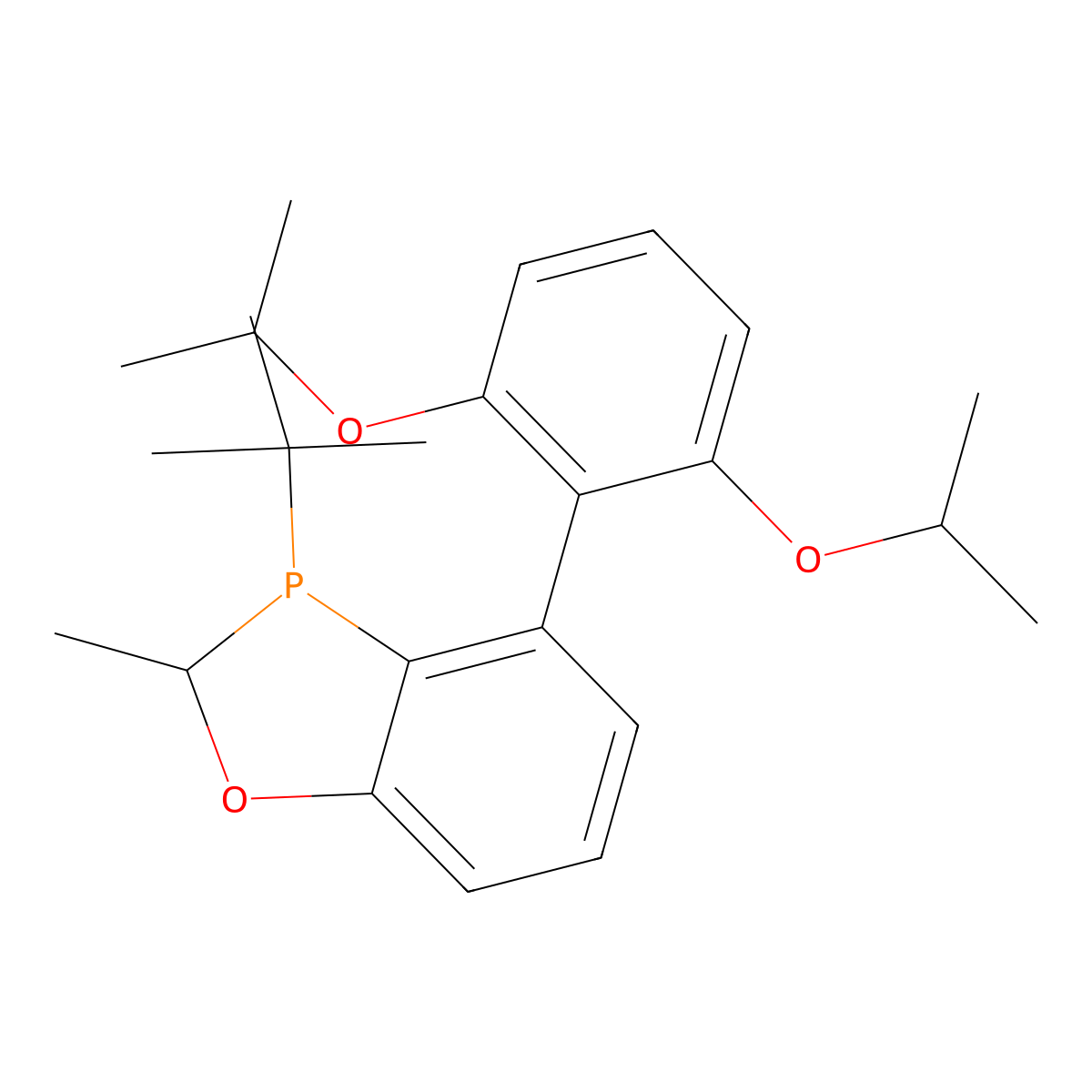 (2R,3R)-3-(tert-Butyl)-4-(2,6-diisopropoxyphenyl)-2-methyl-2,3-dihydrobenzo[d][1,3]oxaphosphole molecular structure, CAS 2565792-46-1