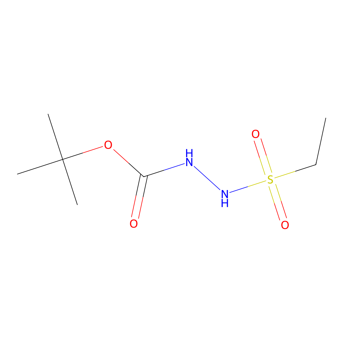 N'-(Ethanesulfonyl)(tert-butoxy)carbohydrazide molecular structure, CAS 2565794-32-1