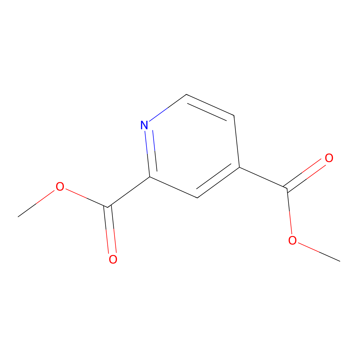 Dimethyl pyridine-2,4-dicarboxylate molecular structure, CAS 25658-36-0