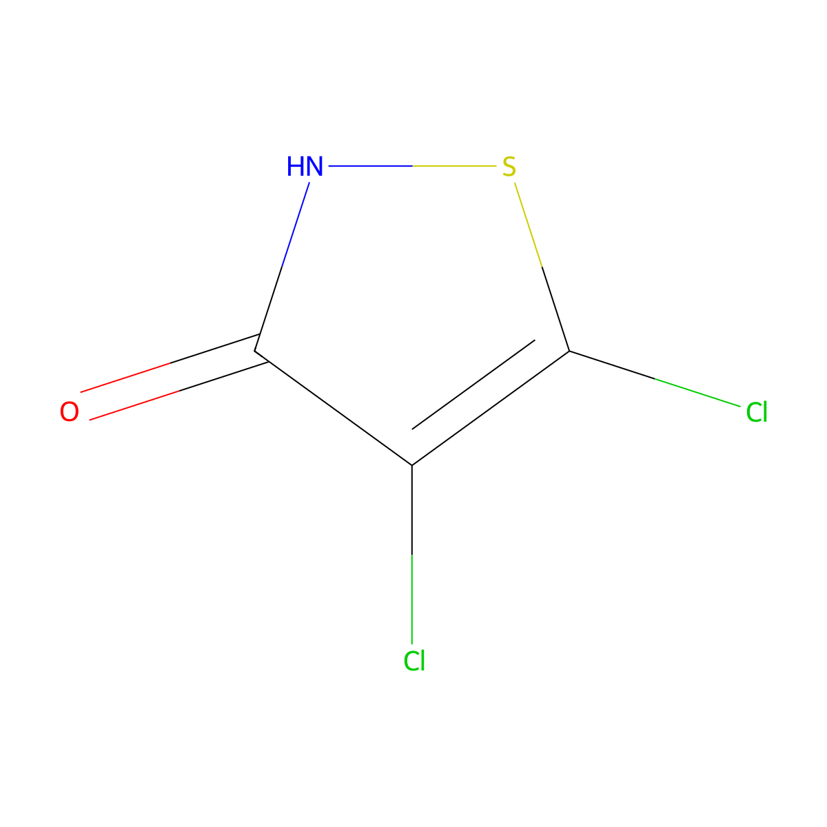 3(2H)-Isothiazolone, 4,5-dichloro- molecular structure, CAS 25658-72-4