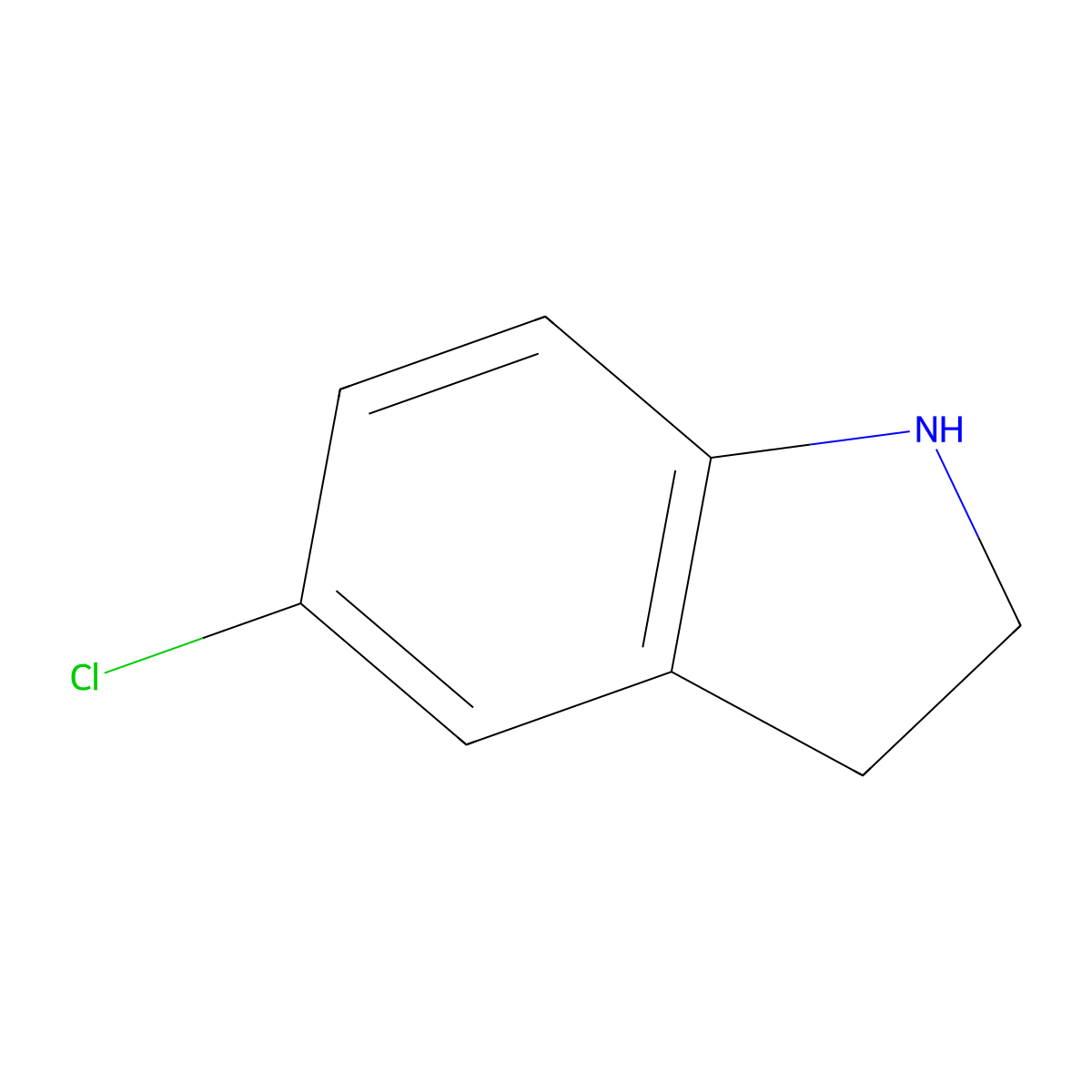 5-Chloroindoline molecular structure, CAS 25658-80-4