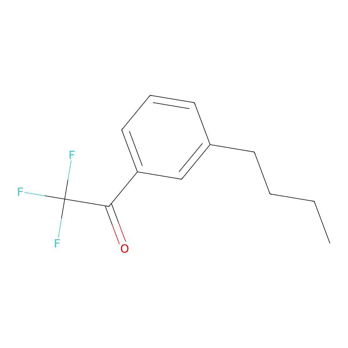1-(3-Butylphenyl)-2,2,2-trifluoroethanone molecular structure, CAS 2565805-51-6