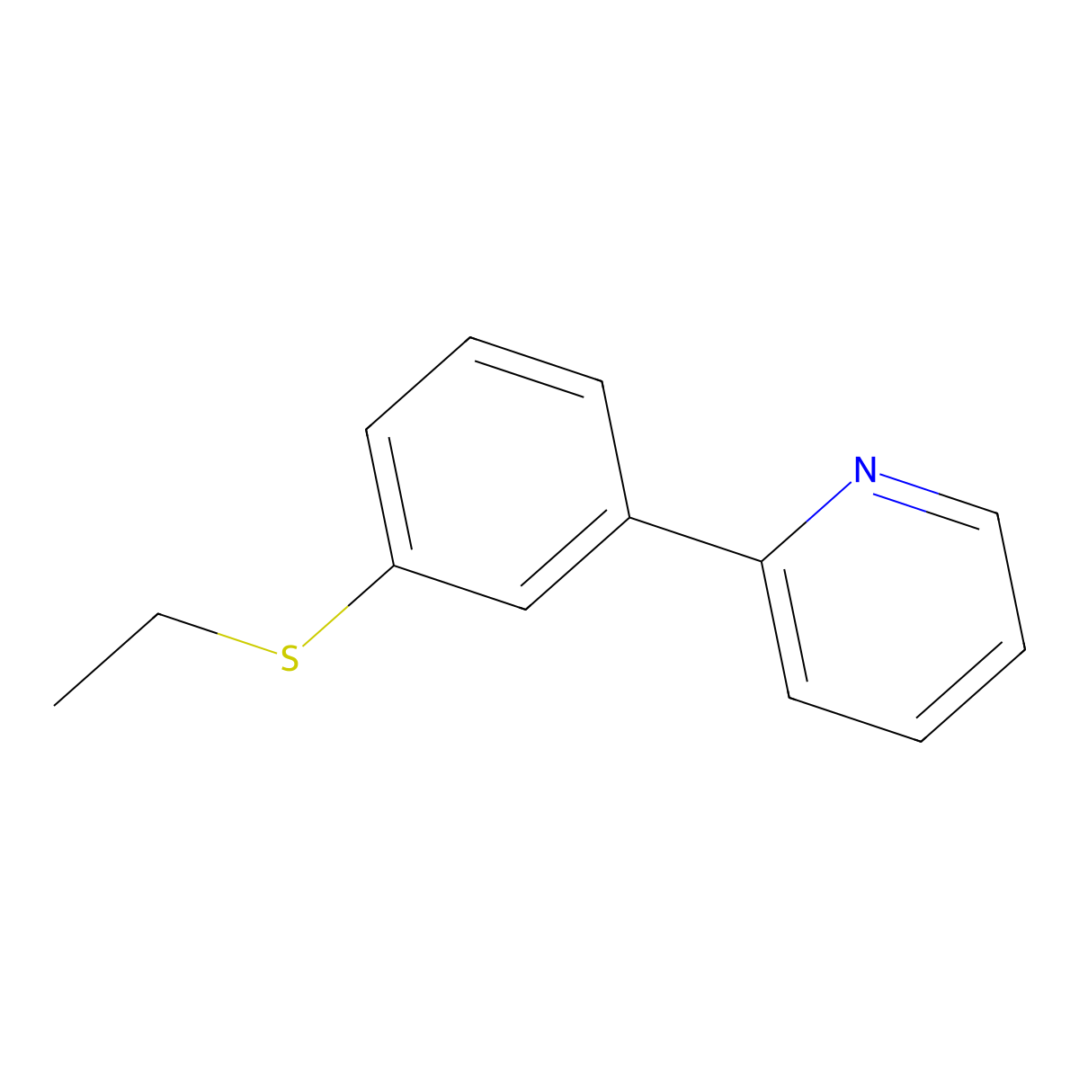 2-(3-Ethylthiophenyl)pyridine molecular structure, CAS 2565806-18-8