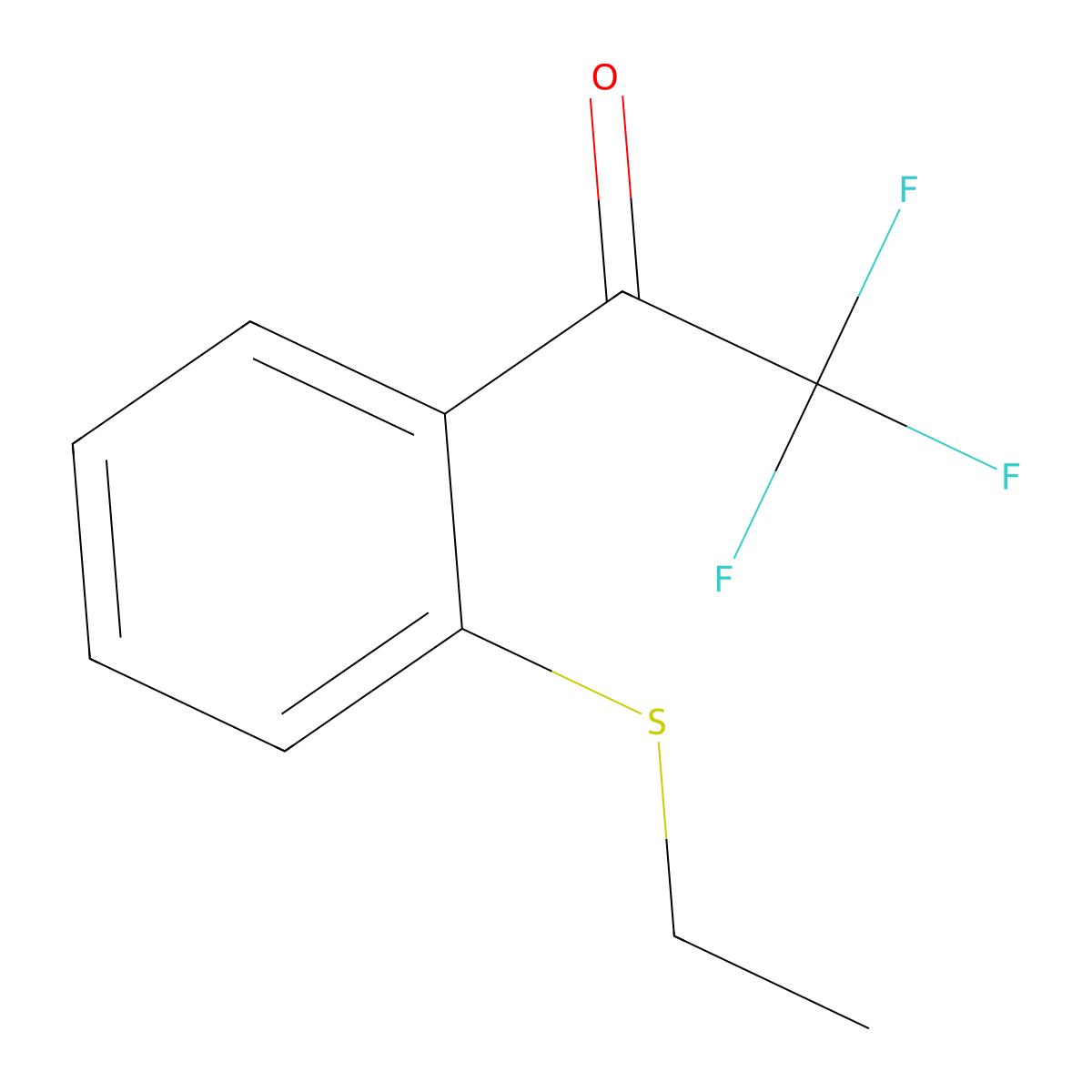 1-(2-(Ethylthio)phenyl)-2,2,2-trifluoroethanone molecular structure, CAS 2565806-59-7